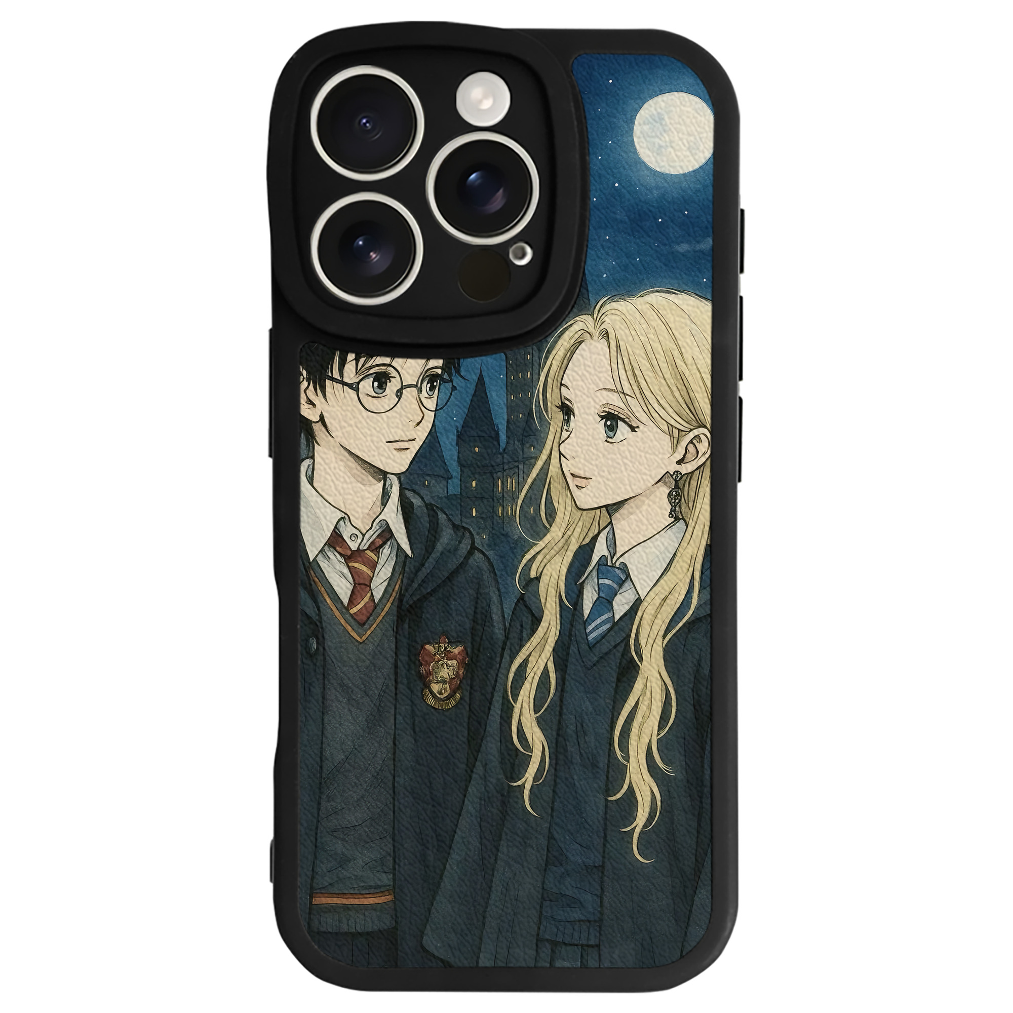 （画像用） Harry Potter ハリー・ポッターシリーズ 【iPhone 16シリーズ対応】シリコンスマホケース（レザー調） 材質：シリコン